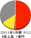 北原グリーン弐壱 損益計算書 2011年3月期