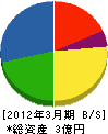 坂本組 貸借対照表 2012年3月期