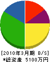 北海畠中建装 貸借対照表 2010年3月期 北海畠中建装 貸借対照表 2010年3月期