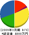 フジイ工務店 貸借対照表 2009年3月期