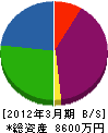 池田建設 貸借対照表 2012年3月期