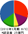 佐合木材 貸借対照表 2012年3月期