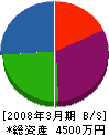 阪本建材 貸借対照表 2008年3月期