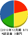 小野建設 貸借対照表 2012年12月期