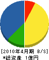中城電設 貸借対照表 2010年4月期