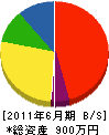 中井塗装店 貸借対照表 2011年6月期