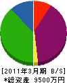エーケイ技工 貸借対照表 2011年3月期