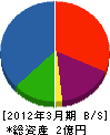 大澤工業 貸借対照表 2012年3月期