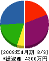 塚本水道 貸借対照表 2008年4月期
