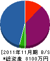 日新 貸借対照表 2011年11月期