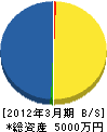 高橋組 貸借対照表 2012年3月期