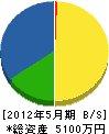 千代田建設 貸借対照表 2012年5月期