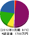 渡辺幸華園 貸借対照表 2012年3月期