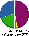 松永造船所 貸借対照表 2011年12月期