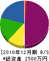 瀧村造園 貸借対照表 2010年12月期