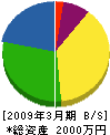 栄光造園 貸借対照表 2009年3月期