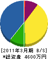 シバタ 貸借対照表 2011年3月期