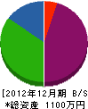 松尾建築塗装店 貸借対照表 2012年12月期