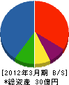 東平商会 貸借対照表 2012年3月期