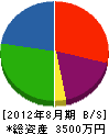 中塚土木 貸借対照表 2012年8月期