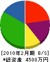 岡田石工 貸借対照表 2010年2月期