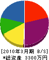 梶原電気商会 貸借対照表 2010年3月期