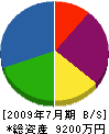 日本防災システム 貸借対照表 2009年7月期