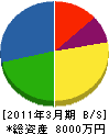 中山産業 貸借対照表 2011年3月期