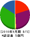 田村建設 貸借対照表 2010年9月期
