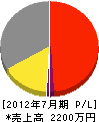 藤江興業 損益計算書 2012年7月期