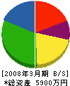 道亜工業 貸借対照表 2008年3月期