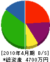 昭明建設 貸借対照表 2010年4月期