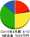 江能電気工事 貸借対照表 2010年4月期