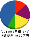 平尾電機工業所 貸借対照表 2011年3月期
