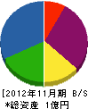 九州エアコム 貸借対照表 2012年11月期