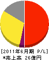 福岡建材 損益計算書 2011年6月期