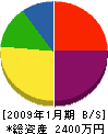 小川建設 貸借対照表 2009年1月期