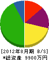 柳澤組 貸借対照表 2012年8月期
