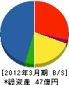 島津システムソリューションズ 貸借対照表 2012年3月期
