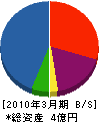 中京開発 貸借対照表 2010年3月期