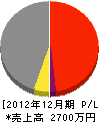 朝日企画 損益計算書 2012年12月期