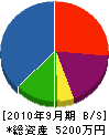 渡辺建材土木 貸借対照表 2010年9月期