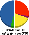阿部電気商会 貸借対照表 2012年9月期