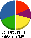 松浦組 貸借対照表 2012年5月期