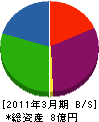 廣瀬産業海事工業所 貸借対照表 2011年3月期