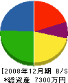 赤澤建築 貸借対照表 2008年12月期