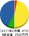 田島住宅設備 貸借対照表 2011年6月期
