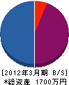 タカ電アキタ 貸借対照表 2012年3月期