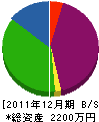 藤島工業 貸借対照表 2011年12月期