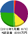 竹内興業 貸借対照表 2012年5月期